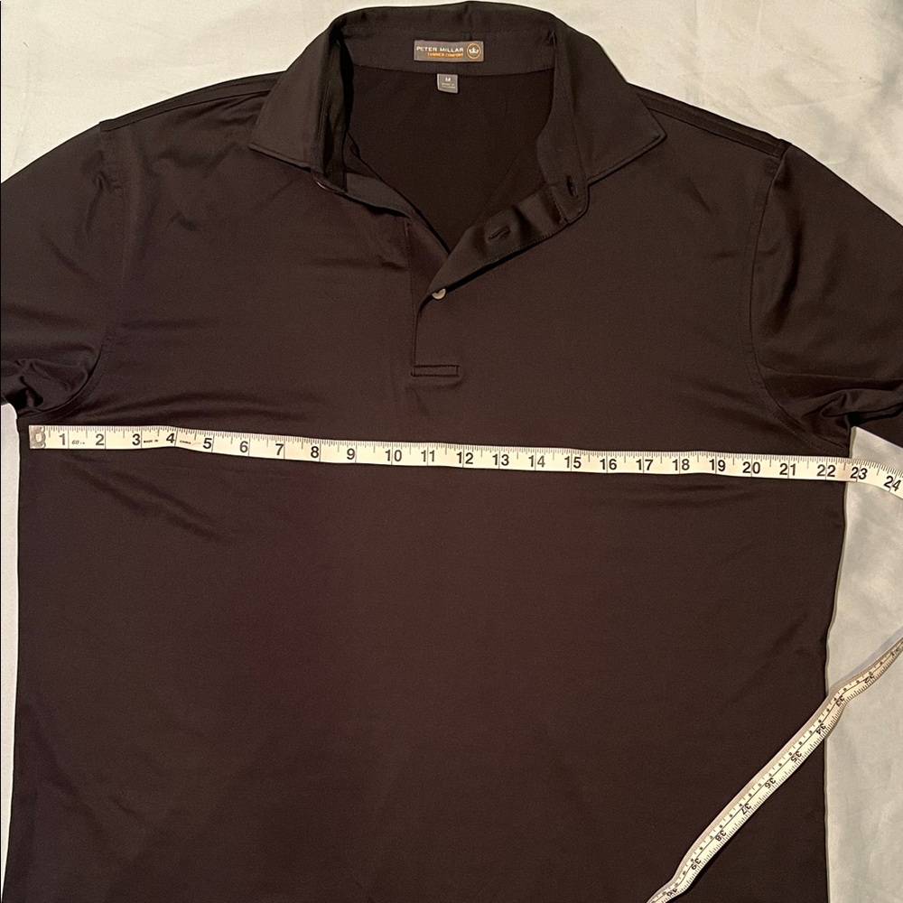 Peter Millar Black Summer Comfort Polo Shirt Size Medium. 2017 Ryder Cup - Picture 4 of 13